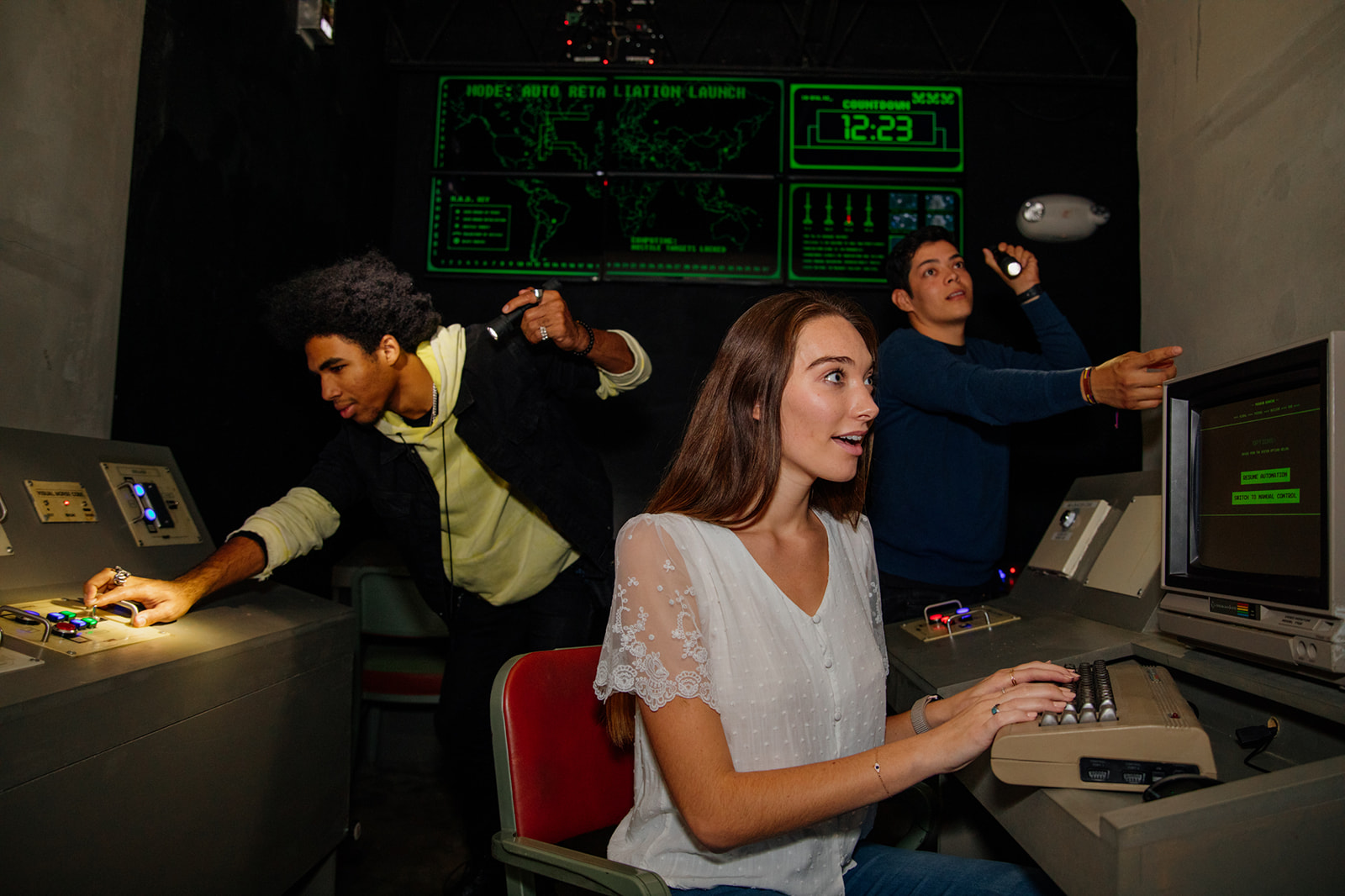 The Bunker control room with authentic Cold War equipment